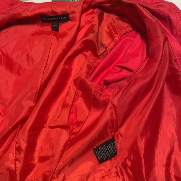 Rock & Republic coral faux suede moto jacket - Picture 6 of 6